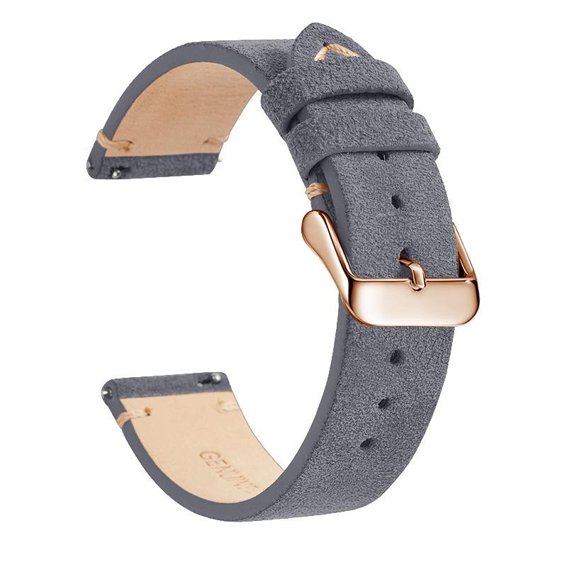 Elegantes Echtleder-Uhrenarmband, Schnellverschluss 14mm/16m/18mm/20mm/22mm Uhrenarmbänder, für Samsung, Seiko, Oris, Citizen Uhr