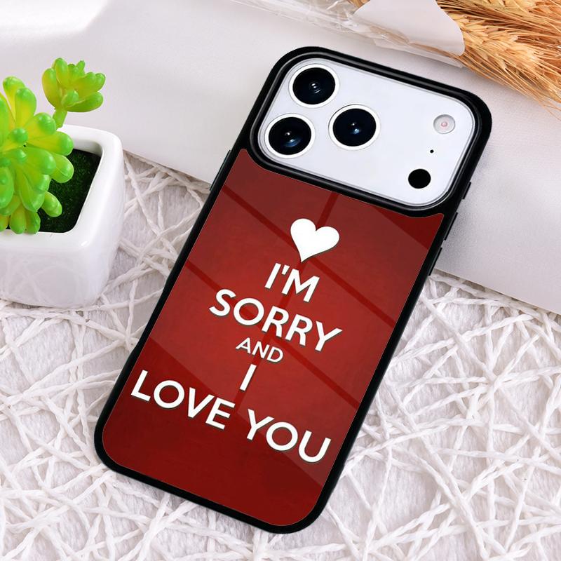 

Funny Letter Sorry If Phone Case for iPhone 17 Air 16 15 11 12 14 13 Pro Max Shockproof Cover iPhone17 Pro