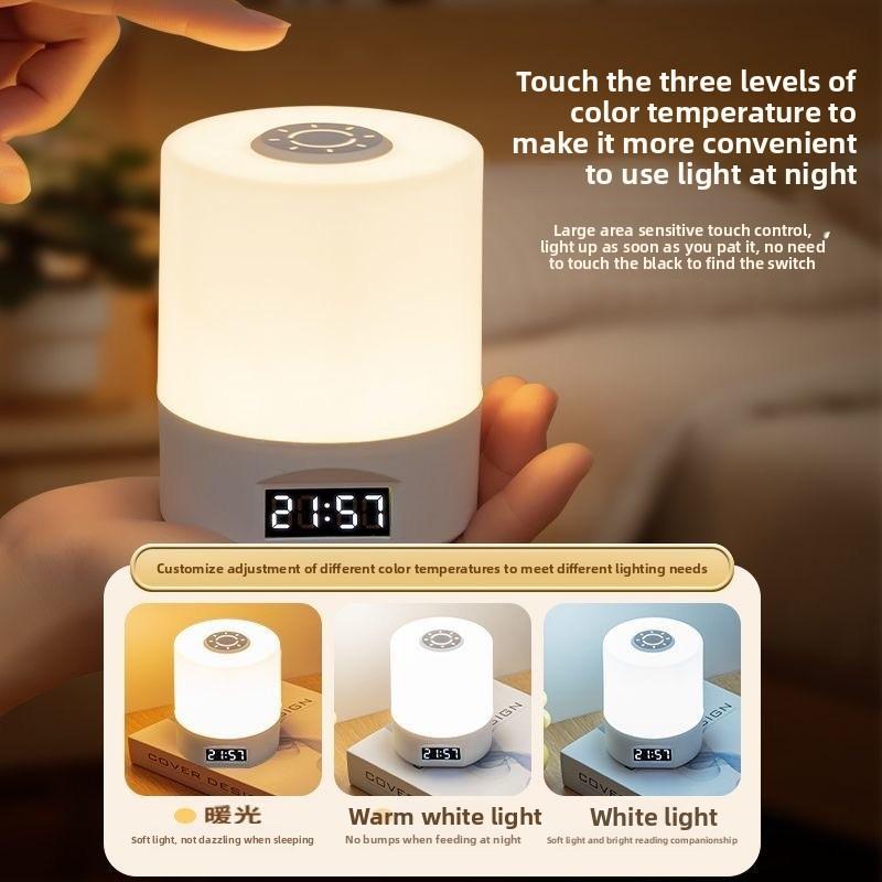 Sleep Night Light Led Table Lamp Usb Energy Saving Clock Lamps Protecting Eye