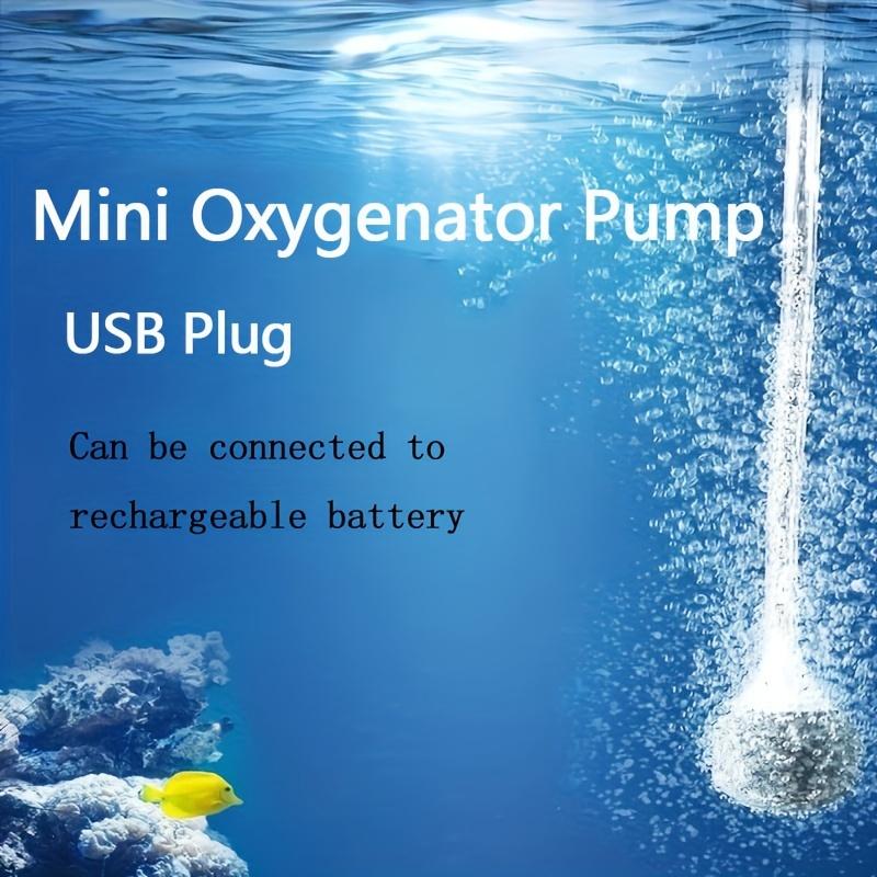 Oxygen Booster Pump Oxygen Pump Fish Tank USB Charging Silent Oxygen Filling Pump Household Aquarium Pet Accessories