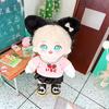 niannyyhouse 20cm Plush Doll Clothes: Loose Fit Long Sleeve SweatshirtHoodie with Accessories, Cotton Doll, Interchangeable (Pink)