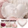 1PC Heart Pillowcase Cushion Soft Velvet/lace Pillow Cover Decorative Girl Princess Room Decoration Sofa Living Room for Love