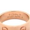 Cartier B4084800 Love Love Ring Classic ModelRing Ring 18K Pink Gold #15(JP Size) Array