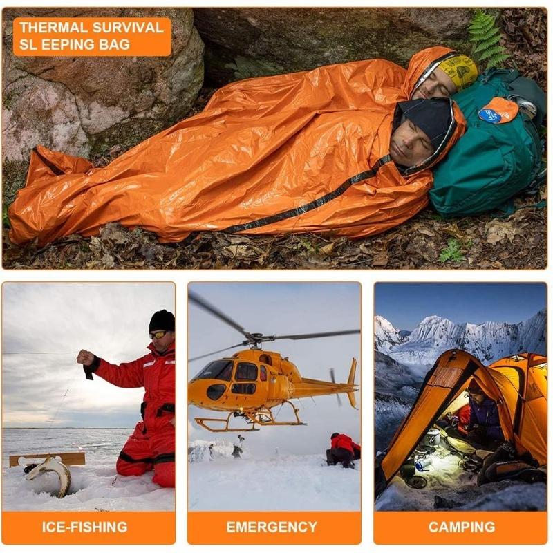 Emergency Survival Sleeping Bag Emergency Blanket Waterproof Portable Insulation Bags For Adventure Hiking Camping