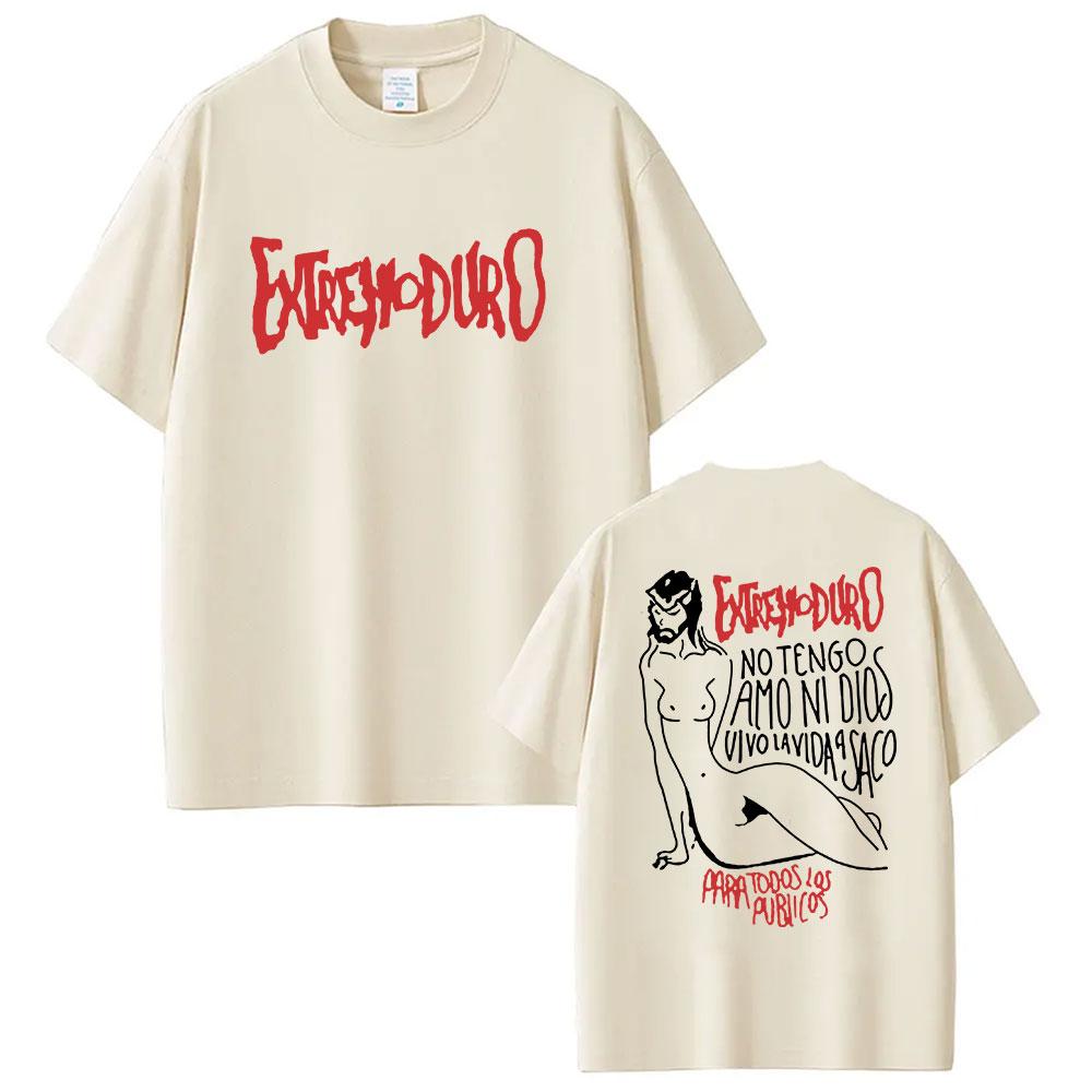 Rock Band Extremoduro Tour 2026 T Shirt Unisex's Clothing Hip Hop Punk Short Sleeve T-shirts Y2k Unisex High Quality Cotton T-shirt
