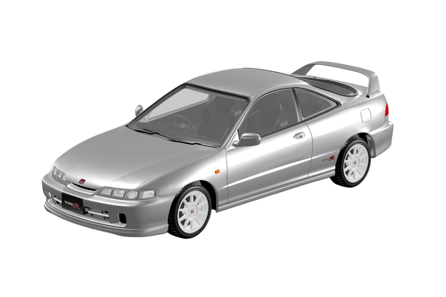 

Aoshima Bunka Kyozai Rakupla Snap Kit Honda DC2 Integra Type R Срібляста Пластикова Модель (АОСІМА) Ні. 22-VS (Борг Металік) 1/32 Попередньо пофарбований