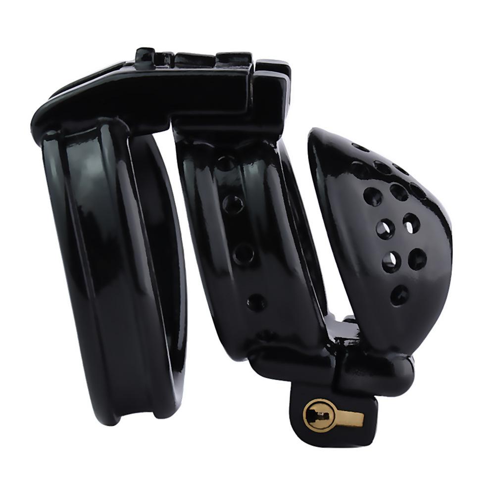 Men's Resin Chastity Cb Lock Penis Gay Cuckold Sex Toys Double Lock BDSM