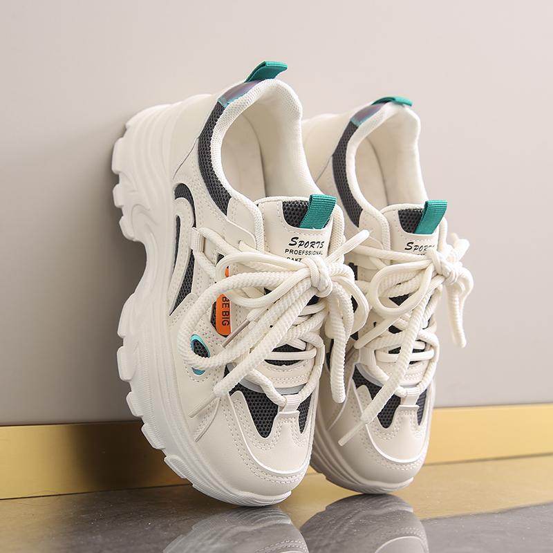 

Модные женские кроссовки «папины кроссовки» на толстой подошве, массивные кроссовки, женские дышащие кроссовки с мягкой подошвой, спортивная рабочая обувь для женщин 35