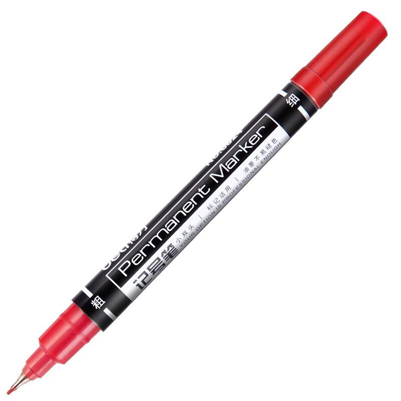 Deli 6824 Dual-Tip Multi-Purpose Oil Marker Pen