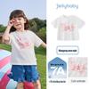 JELLYBABY Girls' Striped Short Sleeve T-Shirt