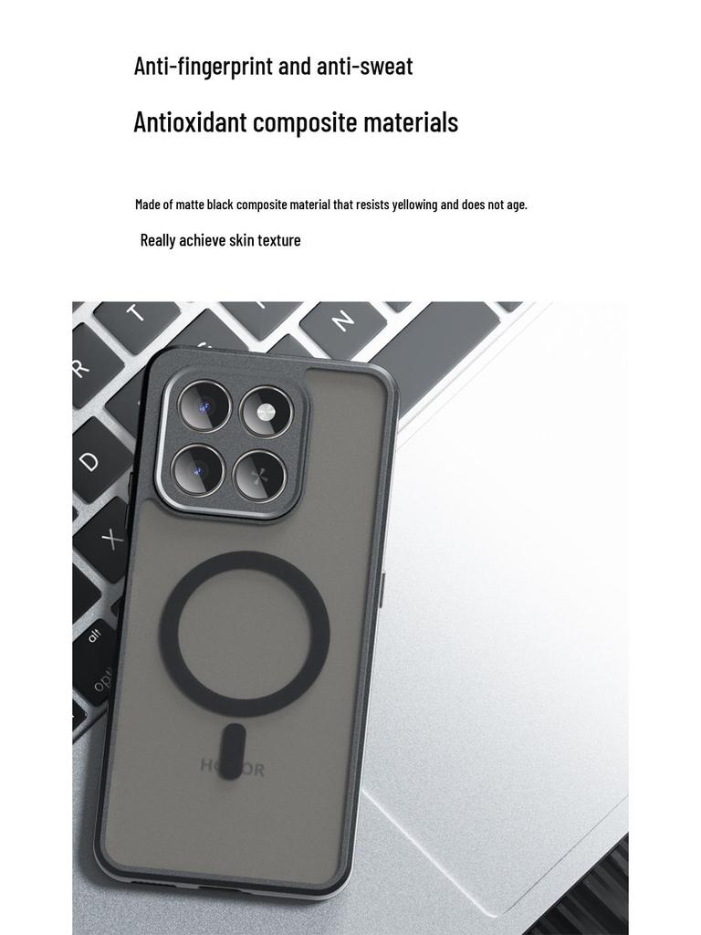Honor X9D Smart Magnetische Mattierte Transparente Sturzsichere Hülle