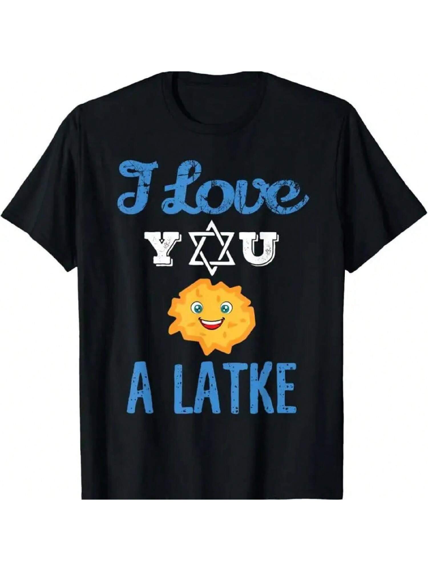 

Fun I Love You A Latke T Shirt For Hannukah And S