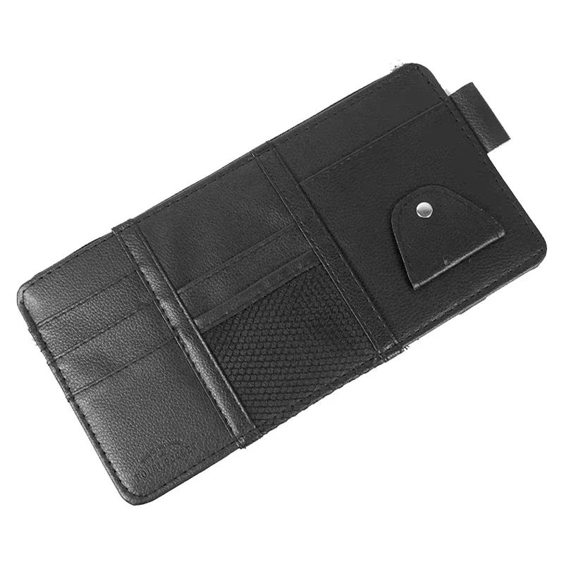 Car Sun Visor Point Type Multi-function Storage Bag For Mitsubishi Outlander Lancer 10 9 ASX RALLIART Eclipse L200 Pajero Goods