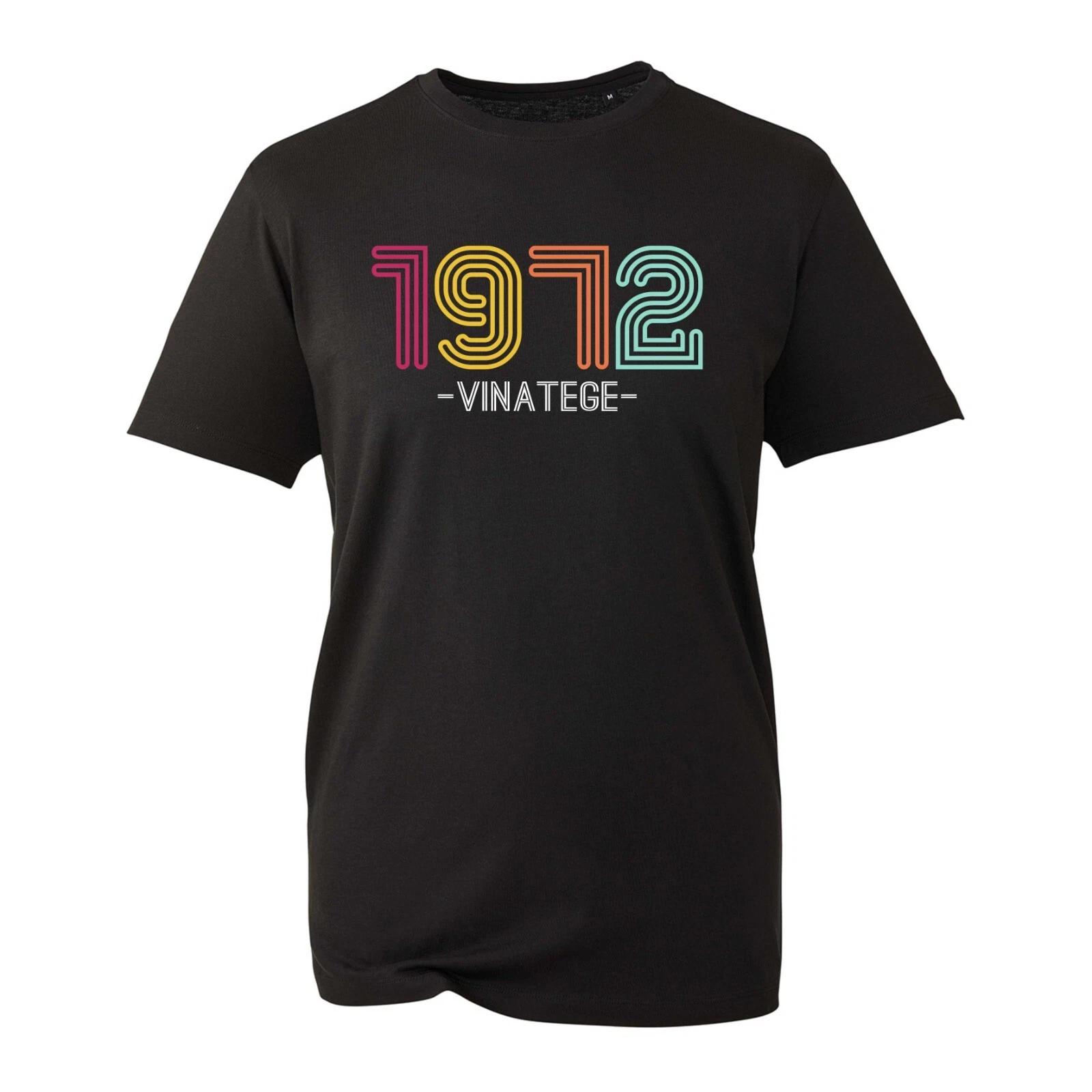 1972 Vintage Birthday T-Shirt 51st Birthday Gift Party Sarcastic Funny Tee Top M