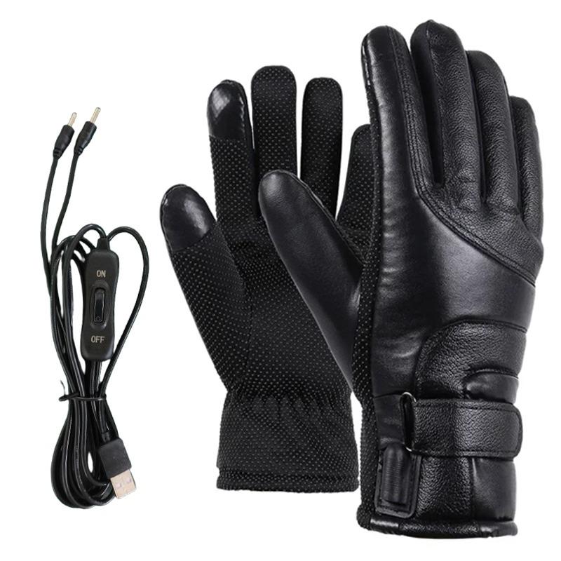 Xiaomi Motorcycle Heated Gloves USB Rechargeable Electric Heating Gloves Thermal Touch Screen Bike Riding Gloves Winter Warmer Gloves
