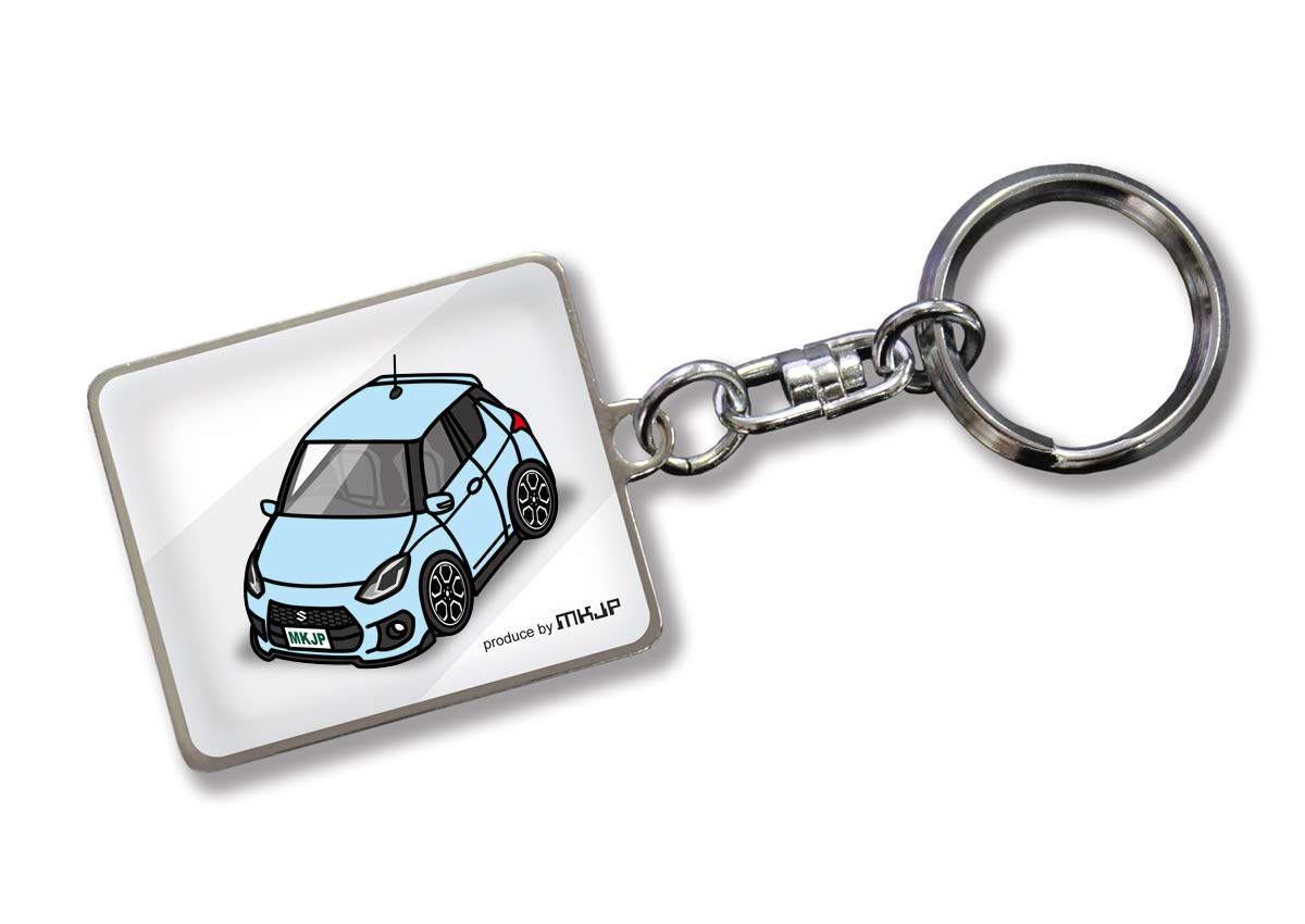 

MKJP Пользовательский брелок Suzuki Swift Sport ZC33S Базовый: Белый цвет автомобиля: Светло-синий синий