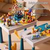 Multifunctional Building Block Table for Early Education – Large Particle Puzzle Toy for Boys and Girls Aged 3-5, Perfect Birthday Gift.