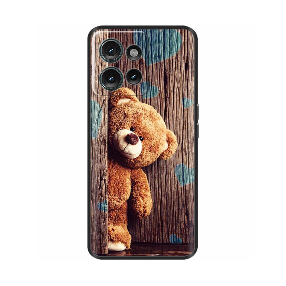 Black Case For Motorola MOTO Edge 50 5g Back Cover Phone Case For MOTO Edge 50 Edge50 Soft Silicone Bumper Shockproof Para Coque