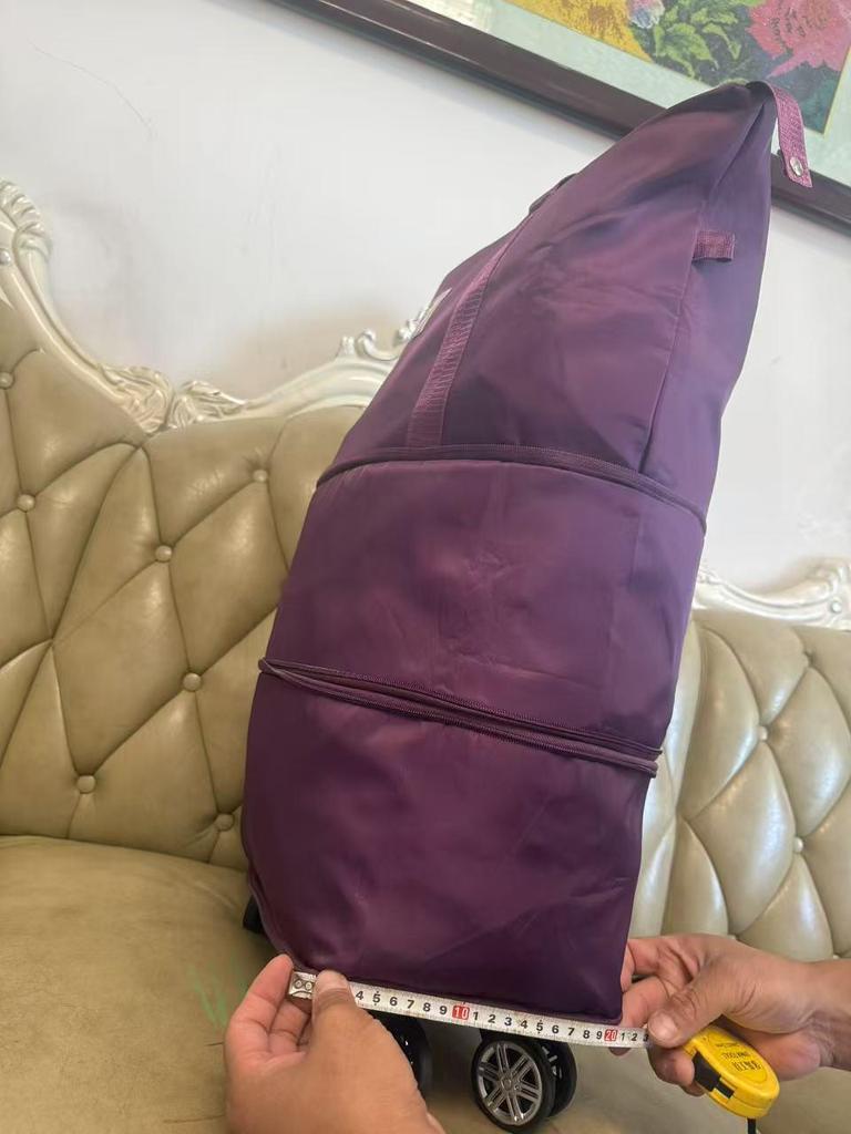 Rolling Travel Bag with Folding Handle