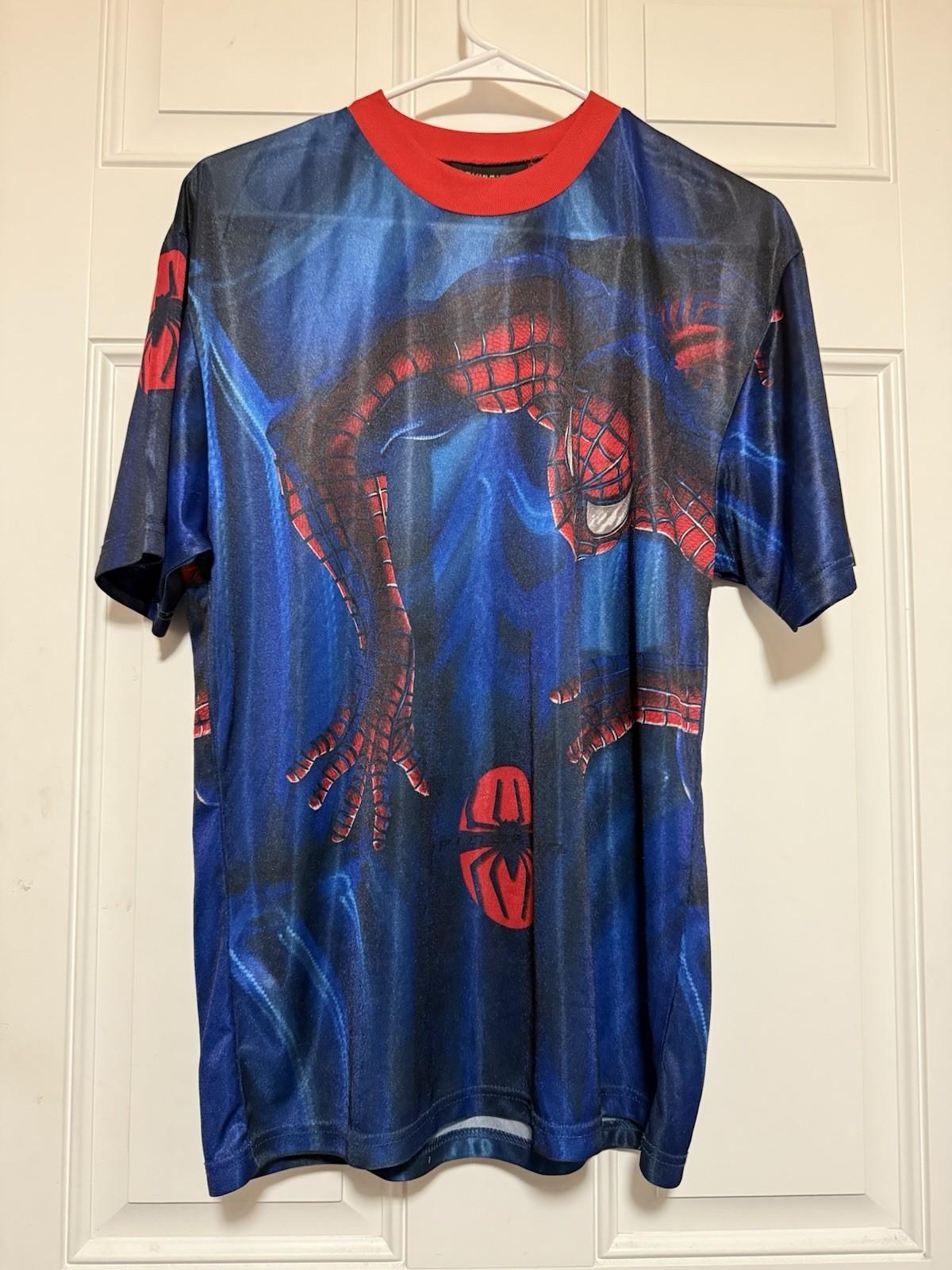2002 Marvel Spiderman Movie Promo All Over Print Shirt Size S/18 VTG AOP Unisex T-Shirt M