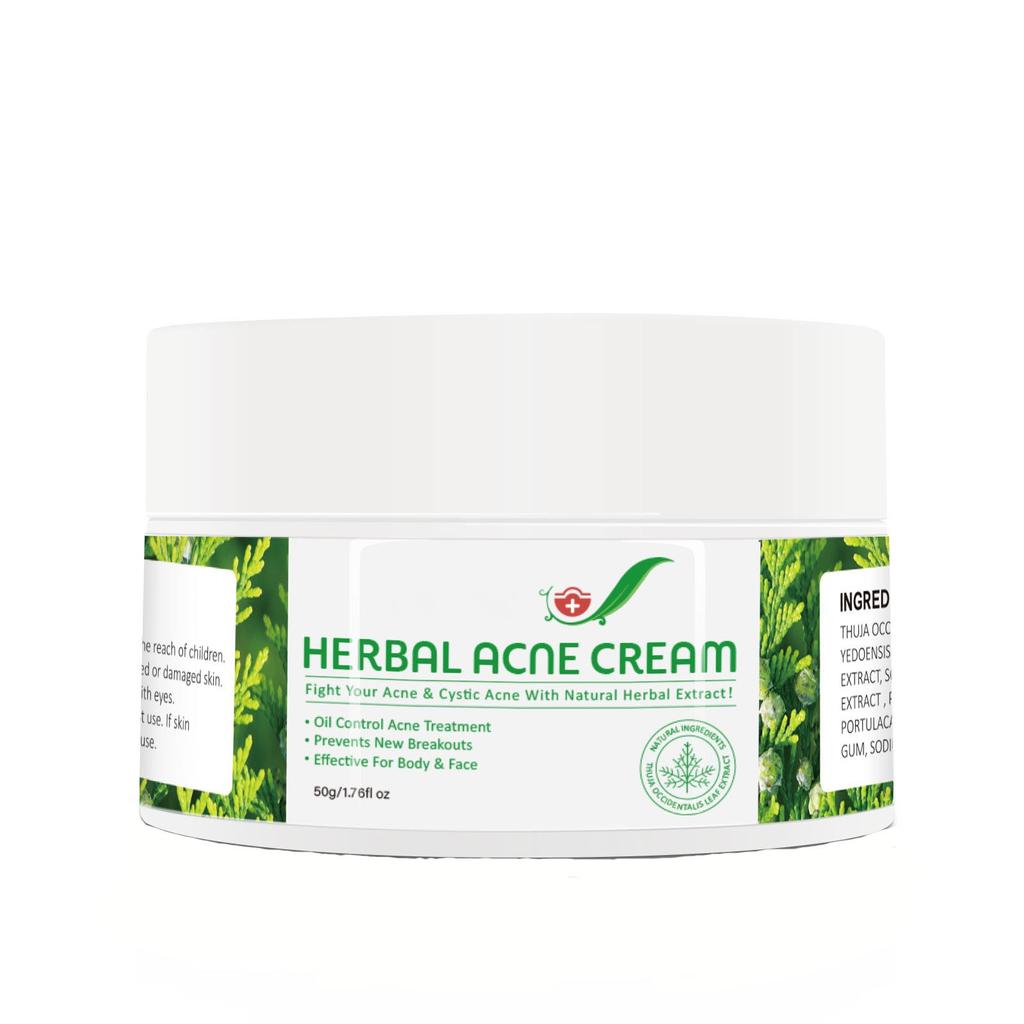 Herbal Acne Creams Anti-Pimple Creams Anti-Acne Creams Acne Balance Water And Oil Skin Blemishes Effective For Body And Face 50g