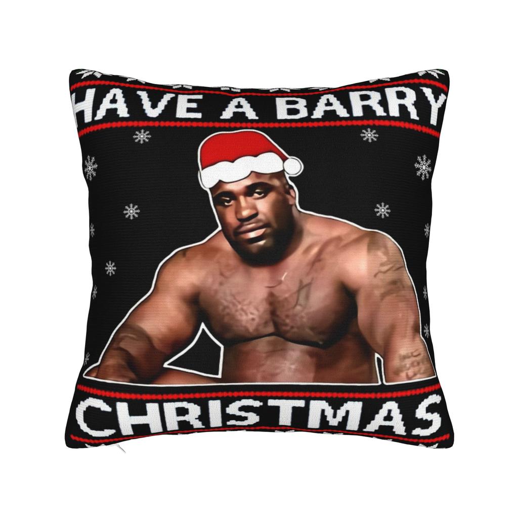 Decorative Pillow Cover Funny Barry Wood Meme Christmas Accessories Car Pillow Case Cover Zippered Multiple Sizes