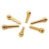 Pack of 6 Guitar Bridge Pins Pegs Guitar Parts Brass Copper for Acoustic Guitar