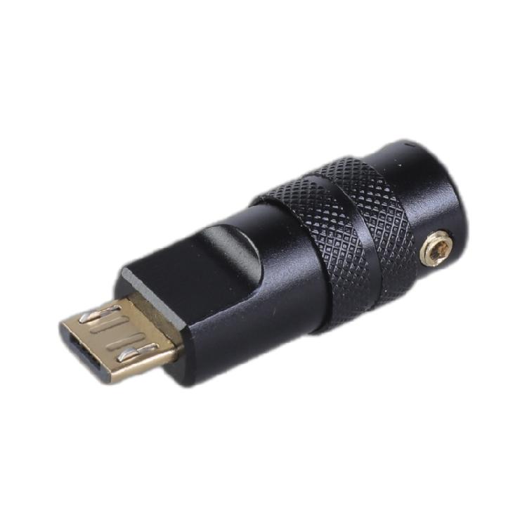 Fast Speed USB 5Pin Male Solder Connector Aluminum Alloy Shell For 4.0mm 6.0mm Cable Applications