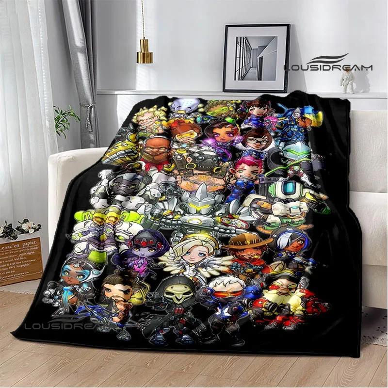3D Game Overwatch printed blankets warm Flange blankets Soft and comfortable blanket Home travel blanket birthday gift