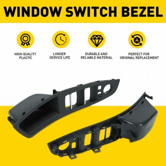 Power Panel Window Switch Bezel Cover For Control 02-10 1500 Ram Dodge 2500 Gray