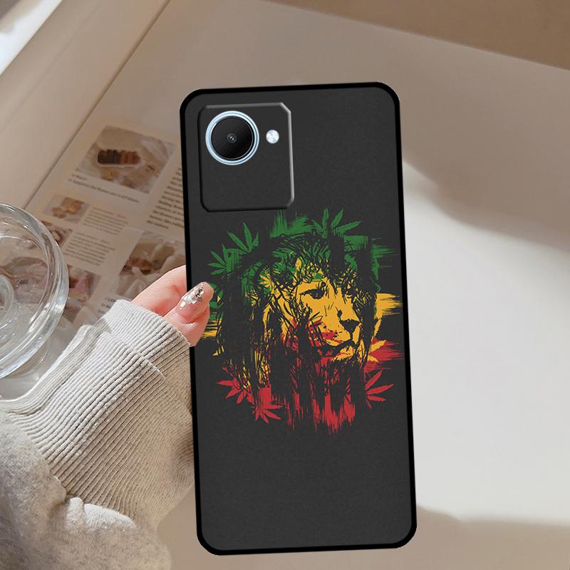 Rastafarian Lion For Realme 13 12 10 11 14 Pro Plus GT 6T 6 5 GT7 Pro C61 C55 C53 C51 C21Y C25S C75 C67 Case