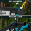 1500W-1999W 8 Inch Brushless Electric Chain Saw with Oil Can Cordless Handheld Pruning Chainsaw Portable Woodworking Cutting Power Tools