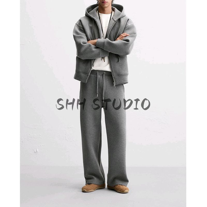 Spring Men's Clothing Jogger Pants 1437411 1437313 Hooded Zipper Sweatshirt 1437410 14312