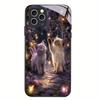 Kitten Tempered Glass Case For iPhone 17 16 Plus 15 Pro 13 14 12 Anti Scratch Raised Camera Lens Protection Cellphone Shell