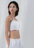 Linen Bustier Top Square Neck Sleeveless Summer Crop