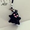Ghost Keychain Pendant Cartoon Shape Halloween Party Charm Phone with Lanyard Backpack Accessories