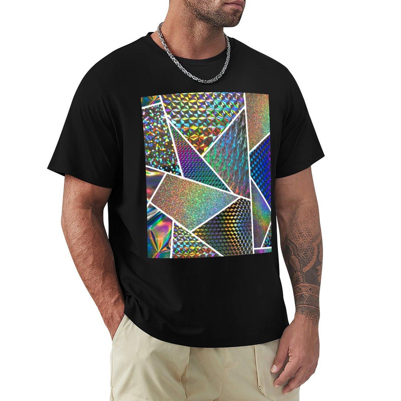 

Holo TShirt anime stuff tops oversized mens t shirts 4XL