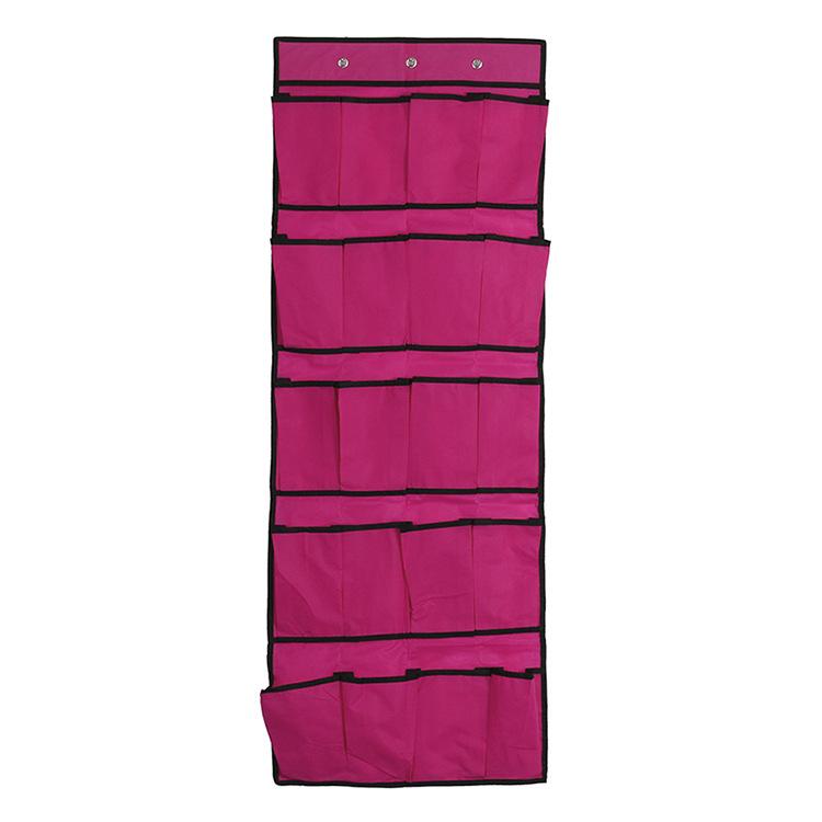 Домашняя повседневная обувь, сумка для хранения за дверью, настенная подвесная сумка для вещей, тканевая многослойная подвесная сумка для хранения фиолетовый