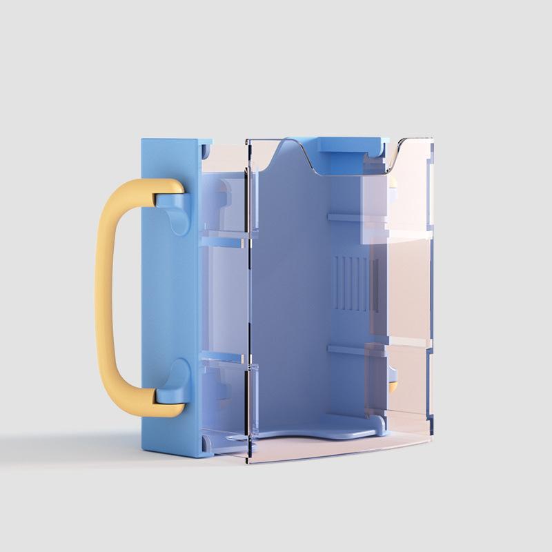 Cup Milk Holder Adjustable Safety Plastic Baby Toddler Juice Box Drinking Anti-Squeeze Cup Holder Adjustable Milk Cup Holder