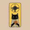 Cute Coffee Cat Matte TPU Mobile Phone Case for Huawei Mate 60 50 40 30 20 10 Pro Plus Lite E 5G Colorful Printing Cover