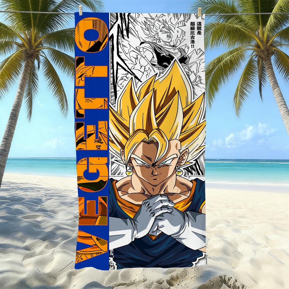 Animation Beach Towels Thickened Microfiber Quick-Drying Bath Towels Outdoor Travel Towels Can Be
