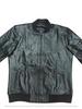 Chaqueta Bomber de Cuero para Hombre Negra Hecha a Mano Piel Genuina Suave de Cordero Motocicleta Biker Elegante