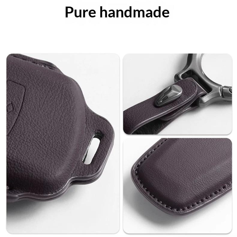 For ZEEKR 001 009 X 7X 8X 9X Car Premium Bluetooth Smart New Decorative Buckle Luxury Protective Key Case