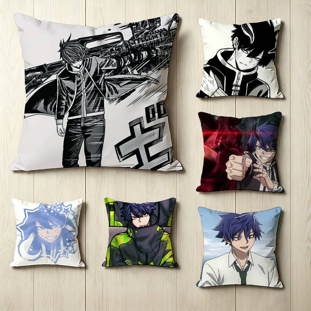 ANIME TTougen Anki SShiki Ichinose Square DoubleSided printed Pillow Case Bedroom Bedside Pillow Sofa Cushion Cover