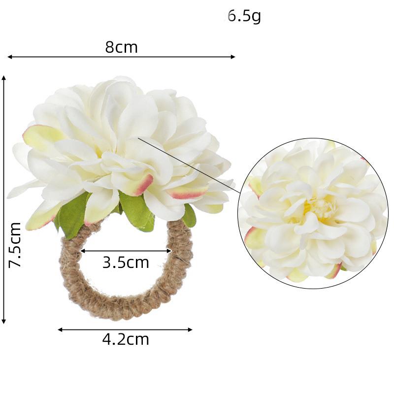 1pcs Flower Shaped Napkin Holder Crafts for Centerpieces Festival Wedding Thanksgiving Home Kitchen Decor