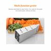 J-ouuo 4-Sided Cheese Grater, Vertical, Ergonomic Stainless Steel, for Cucumber, Carrot, Cheese, Fruit, Vegetables, Chocolate, Cheese Grater, Kitchen