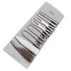 8pcs/set Silver Metal Multistyle Hairpins Seamless Bangs Clips Simple Hair Clips Headwear Hair Accessories for Women
