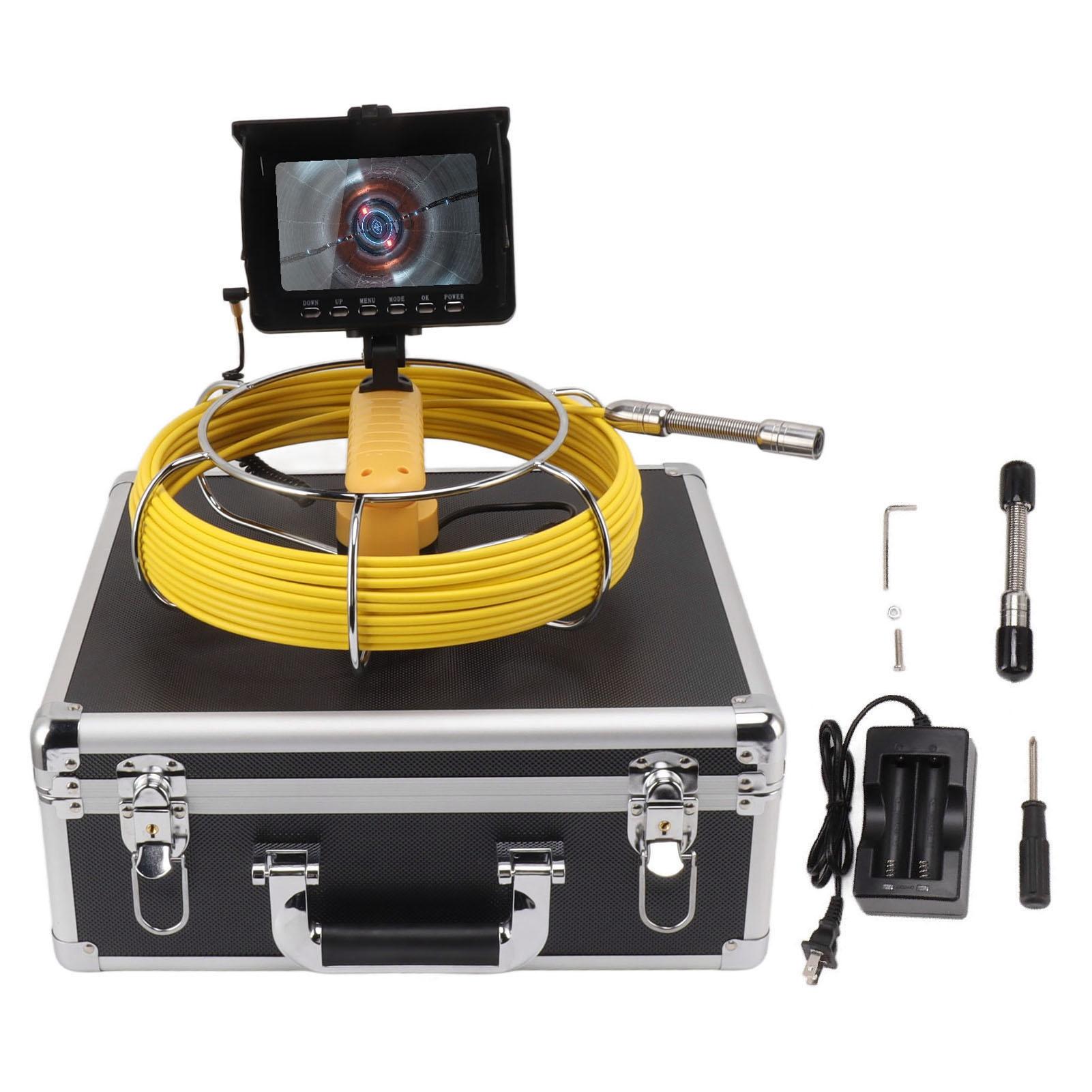 

5-дюймовый ЖК-экран канализационная камера IP68 водонепроницаемая камера для осмотра труб карта памяти 8 ГБ