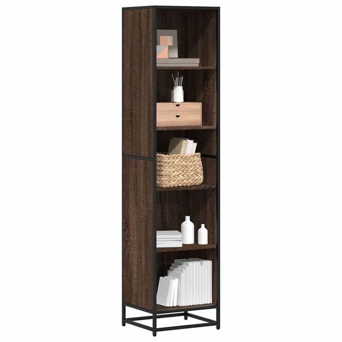 VidaXL Bookcase Brown Oak 40x35x170.5 Cm Engineered Wood, Bookcase, Room Divider, Separator, Cabinet of 849143