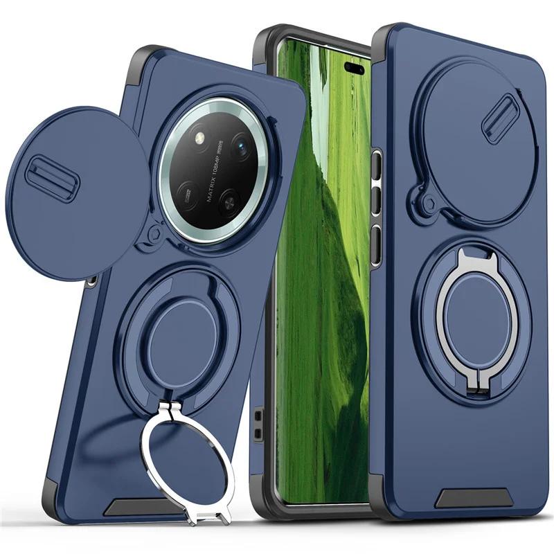 Für Honor Magic 7 Lite Magic7lite Stoßfeste Hybride Magnetische Ständer Handyhülle für Honor X9C Schiebeobjektiv Rüstungsschutzhülle